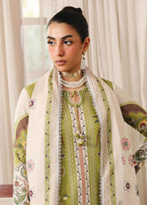 QPrints By Qalamkar Embroidered Jacquard Weaved 3 Piece Unstitched Suit QLM25QP D-QW-7B TAHLIA